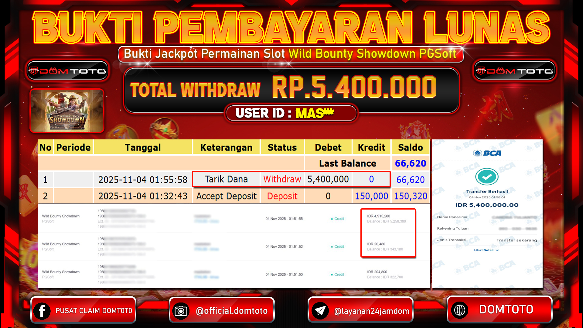 JACKPOT SLOT Wild Bounty Showdown PGSoft 04 NOVEMBER 2025